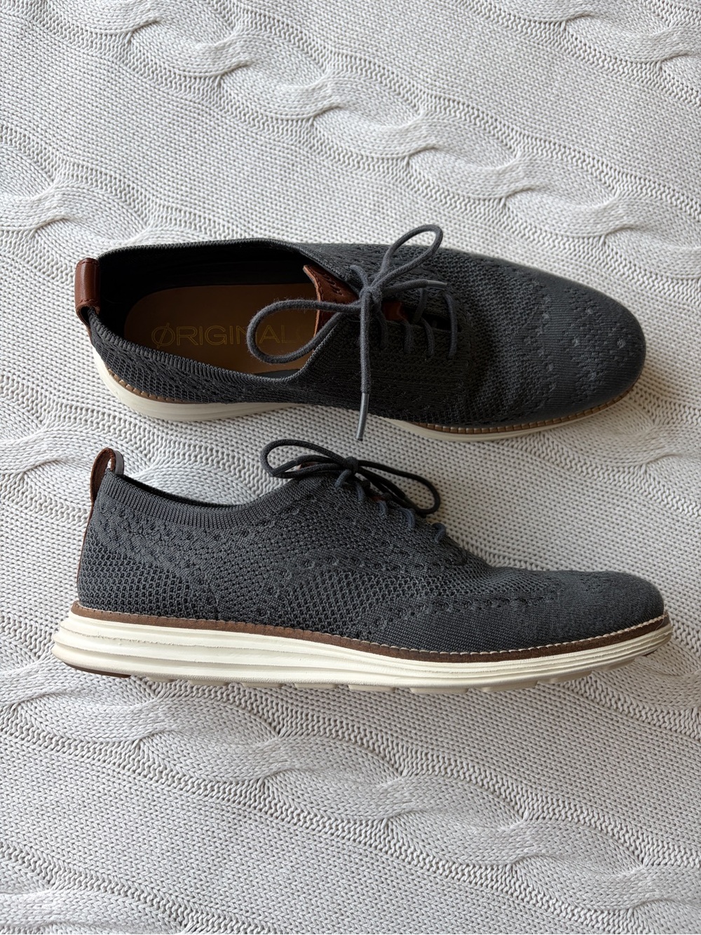 COLE HAAN | MENS Original Grand Oxford Shoes Grey 8.5
